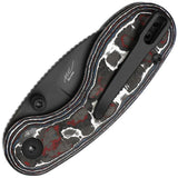 Kizer Cutlery Microbe Button Lock Knife CF M390 With Fat Carbon Fiber Handle 2.13in EDC Blade by Kizer Cutlery