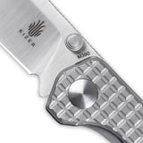 Kizer Begleiter Mini Linerlock Knife With 2.75in Satin M390 Blade Titanium Handle For EDC Enthusiasts by Kizer Cutlery
