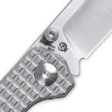 Kizer Begleiter Mini Linerlock Knife With 2.75in Satin M390 Blade Titanium Handle For EDC Enthusiasts by Kizer Cutlery