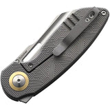 Kizer October Framelock 3569A1 Knife CPM 20CV Satin Blade Titanium Handle EDC Enthusiasts by Kizer Cutlery