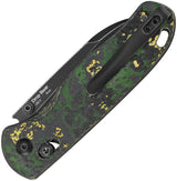 Kizer Cutlery Drop Bear Clutch Lock Knife CPM20CV Spear Point 3 Inch Blade Carbon Fiber Handle For EDC Enthusiasts by Kizer Cutlery
