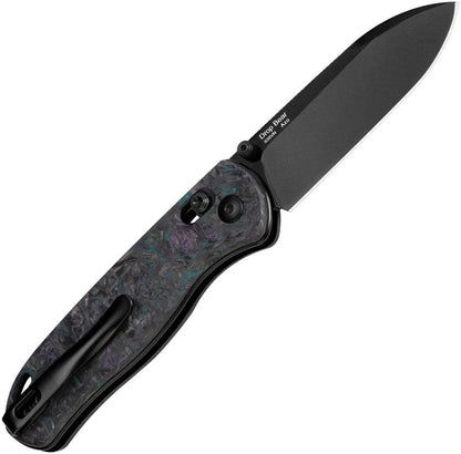 Kizer Cutlery Drop Bear Clutch Lock Knife Dark KI3619A4 With S35VN Blade And Carbon Fiber Handle For EDC Enthusiasts by Kizer Cutlery