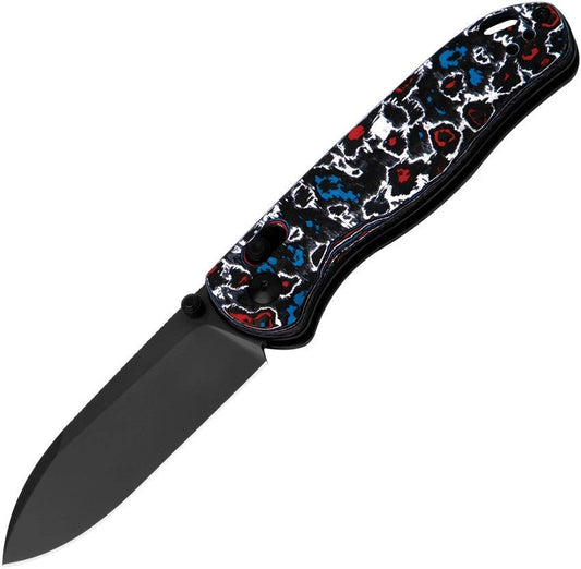 Kizer Cutlery Drop Bear Clutch Nebula Knife DLC S45VN Blade Carbon Fiber Handle For EDC Enthusiasts by Kizer Cutlery