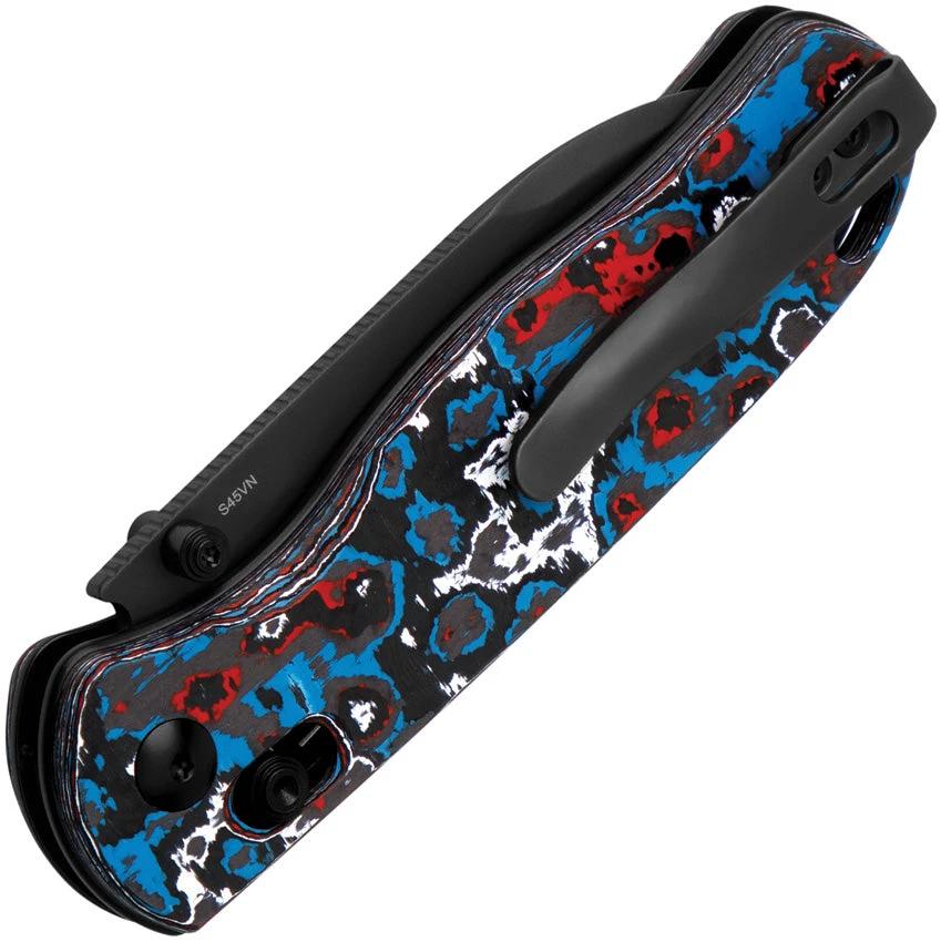 Kizer Cutlery Drop Bear Clutch Nebula Knife DLC S45VN Blade Carbon Fiber Handle For EDC Enthusiasts by Kizer Cutlery