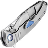 Kizer Ti'an Framelock KI3624A1 EDC Knife With S35VN Blade Gray Titanium Handle Extended Tang by Kizer Cutlery
