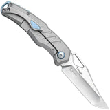 Kizer Torngat Framelock Knife S35VN Tanto 3.38in Blade Gray Titanium Handle For EDC Fans by Kizer Cutlery