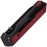 Kizer Hyper Button Lock Knife S35VN 3in Blade 4in Closed Aluminum Black Red EDC Carry by Kizer Cutlery