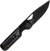 Kizer Cutlery Mini Militaw Framelock Knife with S45VN Blade and Black Ti Handle for EDC Enthusiasts by Kizer Cutlery