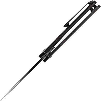 Kizer Cutlery Mini Militaw Framelock Knife with S45VN Blade and Black Ti Handle for EDC Enthusiasts by Kizer Cutlery