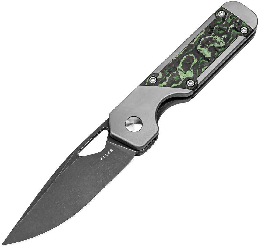 Kizer Cutlery Mini Militaw Framelock Jungle KI3634SA2 by Kizer Cutlery