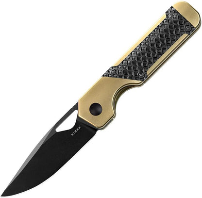 Kizer Cutlery Mini Militaw Framelock Zirconi Titanium Inlay Premium EDC Knife With S45VN Blade by Kizer Cutlery