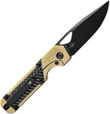 Kizer Cutlery Mini Militaw Framelock Zirconi Titanium Inlay Premium EDC Knife With S45VN Blade by Kizer Cutlery