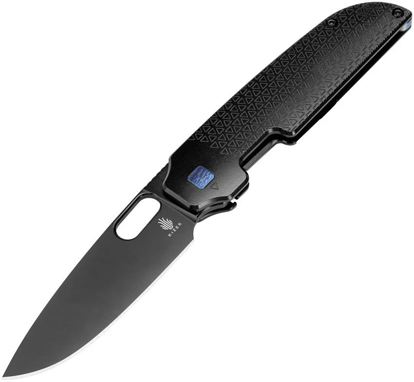 Kizer Cutlery Varatas Framelock Black KI3637A2 by Kizer Cutlery