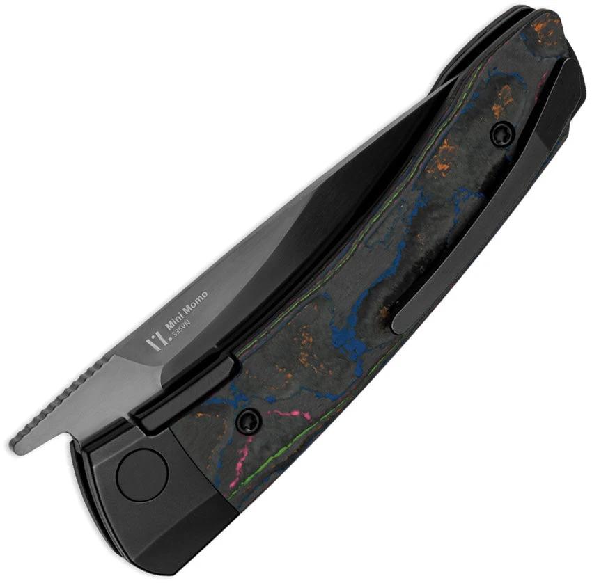 Kizer Mini Momo Linerlock Knife 80s Camouflage Carbon Fiber Handle S35VN For EDC Enthusiasts by Kizer Cutlery