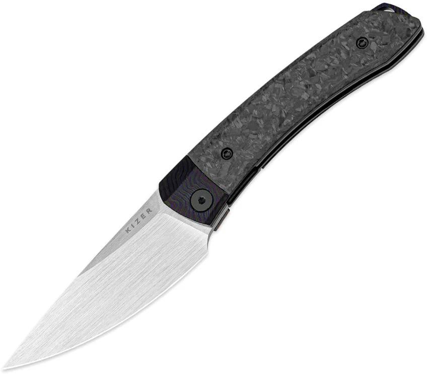Kizer Cutlery Mini MoMo Linerlock CF/Timas KI3663A4 by Kizer Cutlery