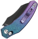 Kizer Cutlery Mini Bulldog Clutch Lock Knife Nitro V Sheepsfoot 2.5in EDC Pocket Clip by Kizer Cutlery