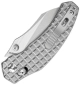 Kizer Cutlery Mini Bulldog Clutch Lock Knife Premium S45VN Blade Gray Titanium Handle For EDC Enthusiasts by Kizer Cutlery
