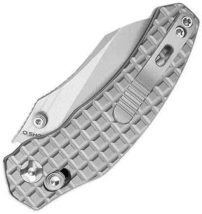 Kizer Cutlery Mini Bulldog Clutch Lock Knife Premium S45VN Blade Gray Titanium Handle For EDC Enthusiasts by Kizer Cutlery