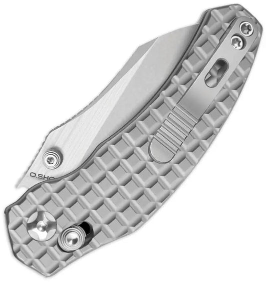 Kizer Cutlery Mini Bulldog Clutch Lock Knife Premium S45VN Blade Gray Titanium Handle For EDC Enthusiasts by Kizer Cutlery