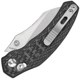 Kizer Mini Bulldog Clutch Lock Knife S45VN Stonewash Blade Carbon Fiber Handle For EDC Enthusiasts by Kizer Cutlery