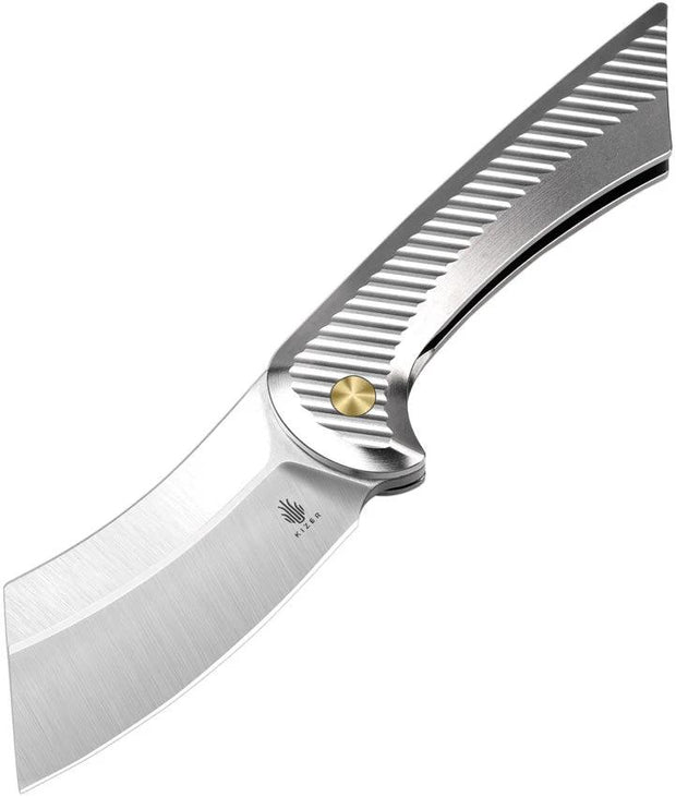 Kizer Cutlery Dawn Framelock Silver KI3673A2 by Kizer Cutlery