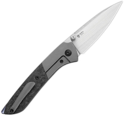Kizer Spitfire Framelock Knife Ti CF Handle S35VN Drop Point Premium EDC Enthusiasts For Everyday Carry by Kizer Cutlery
