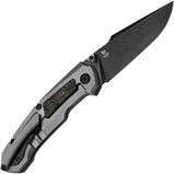 Kizer Cutlery Feweed Framelock Pur Haze EDC Knife With S35VN Harpoon Blade And Purple Haze Carbon Fiber Inlay by Kizer Cutlery