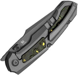 Kizer Feweed Framelock Tox Storm KI3694A2 EDC Knife with S90V Harpoon Blade and Titanium Fat Carbon Fiber Inlay by Kizer Cutlery