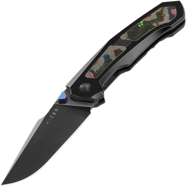Kizer Cutlery Feweed Framelock 80s Camo KI3694A3 by Kizer Cutlery