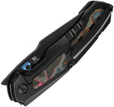 Kizer Cutlery Feweed Framelock Knife With 80s Camo Carbon Fiber Inlay S45VN Harpoon Blade For EDC Enthusiasts by Kizer Cutlery