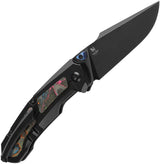 Kizer Cutlery Feweed Framelock Knife With 80s Camo Carbon Fiber Inlay S45VN Harpoon Blade For EDC Enthusiasts by Kizer Cutlery