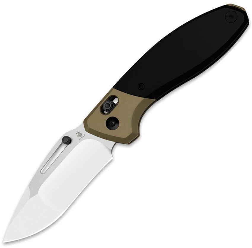 Kizer Bulli Clutch Knife Bronze Titanium Handle S45VN Drop Point EDC Premium Pocket Clip by Kizer Cutlery