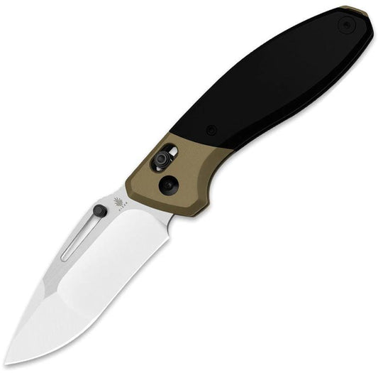 Kizer Bulli Clutch Knife Bronze Titanium Handle S45VN Drop Point EDC Premium Pocket Clip by Kizer Cutlery