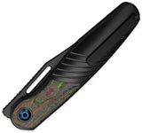 Kizer Raze Framelock Knife For EDC Enthusiasts 3 Point 5 Inch S45VN DLC Blade Black Titanium 80s Camo Inlay by Kizer Cutlery