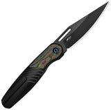 Kizer Raze Framelock Knife For EDC Enthusiasts 3 Point 5 Inch S45VN DLC Blade Black Titanium 80s Camo Inlay by Kizer Cutlery