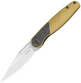 Kizer Cutlery Raze Framelock Gold CF KI3720A3 by Kizer Cutlery