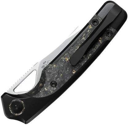 Kizer Ara Linerlock 3in S45VN Blade Gold Flake Inlay EDC by Kizer Cutlery