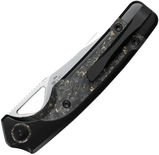 Kizer Ara Linerlock 3in S45VN Blade Gold Flake Inlay EDC by Kizer Cutlery