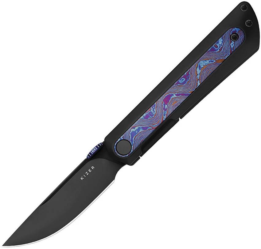 Kizer Cutlery Quoll Framelock Timascus KI3733A3 by Kizer Cutlery