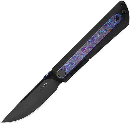 Kizer Cutlery Quoll Framelock Timascus KI3733A3 by Kizer Cutlery