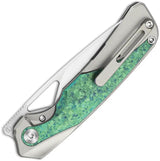 Kizer Cutlery Topsail Framelock Crystal Ti Inlay EDC Knife Bead Blast S45VN Blade by Kizer Cutlery