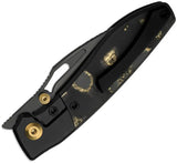 Kizer Shrike Framelock EDC Knife 2.75In Black DLC S45VN Blade Premium Fat Carbon Fiber Inlay by Kizer Cutlery