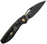Kizer Shrike Framelock EDC Knife 2.75In Black DLC S45VN Blade Premium Fat Carbon Fiber Inlay by Kizer Cutlery