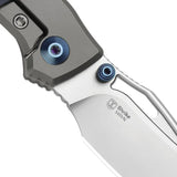 Premium Kizer Cutlery Shrike Framelock Knife Richlite Inlay S45VN Drop Point 2.75in Blade For EDC Enthusiasts by Kizer Cutlery