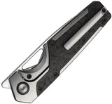 Kizer Cutlery Serpentine Framelock Knife With Elmax Blade Gray Titanium Carbon Fiber Inlay EDC Ready by Kizer Cutlery