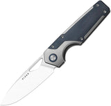 Kizer Cutlery Serpentine Framelock EDC Knife With Premium M390 Blade Richlite Inlay Gray Titanium Handle Extended Tang by Kizer Cutlery