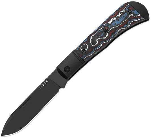 Kizer Trestle D Premium Slip Joint Knife S90V DLC Blade Carbon Fiber Handle For EDC Enthusiasts by Kizer Cutlery