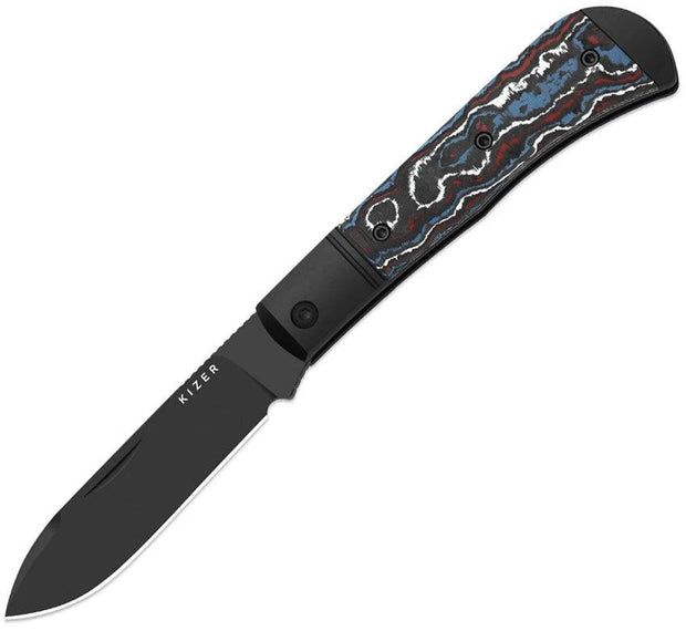 Kizer Trestle D Premium Slip Joint Knife S90V DLC Blade Carbon Fiber Handle For EDC Enthusiasts by Kizer Cutlery