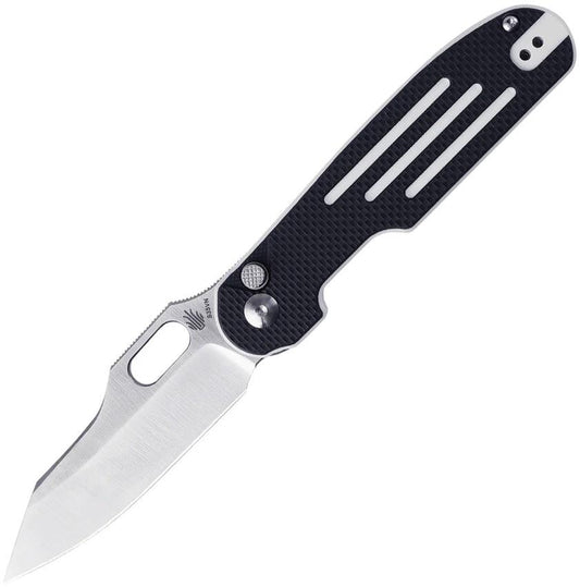 Kizer Cutlery Cormorant Button Lock Knife With Premium S35VN Blade Black White G10 EDC Ready by Kizer Cutlery