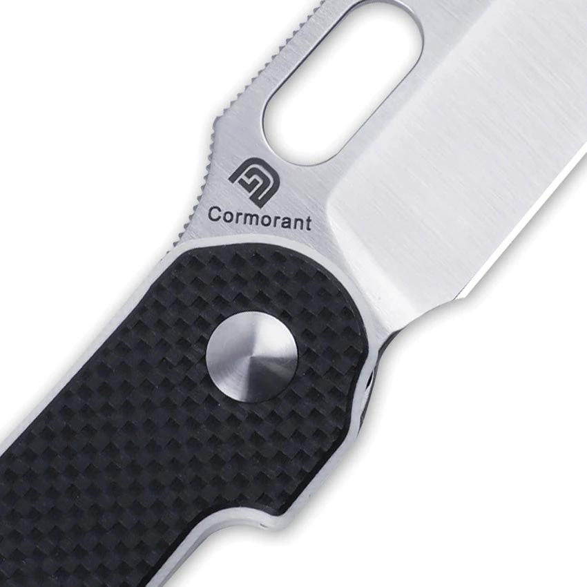Kizer Cutlery Cormorant Button Lock Knife With Premium S35VN Blade Black White G10 EDC Ready by Kizer Cutlery